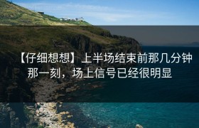 【仔细想想】上半场结束前那几分钟那一刻，场上信号已经很明显