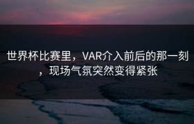 世界杯比赛里，VAR介入前后的那一刻，现场气氛突然变得紧张
