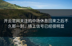 开云官网关注的中场休息回来之后不久那一刻，场上信号已经很明显